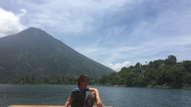 Tristan au lac Atitlan, région ouest du Guatemala